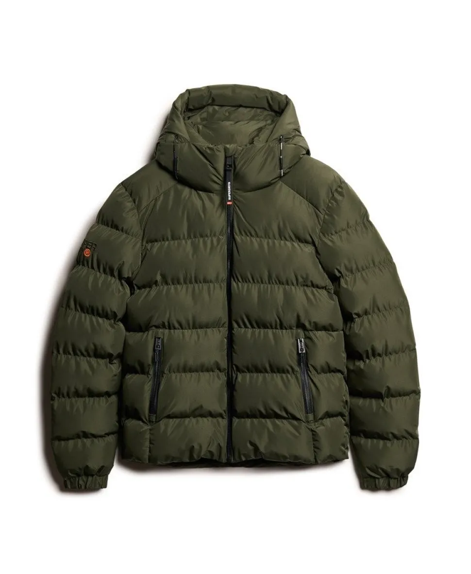 Hooded Sports Puffer Jacket