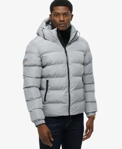Hooded Sports Puffer Jacket