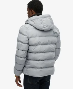 Hooded Sports Puffer Jacket