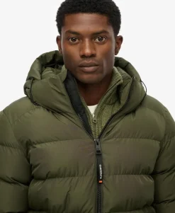 Hooded Sports Puffer Jacket