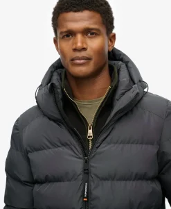 Hooded Sports Puffer Jacket