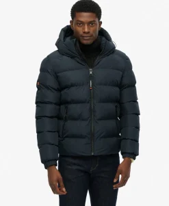 Hooded Sports Puffer Jacket