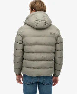 Hooded Sports Puffer Jacket