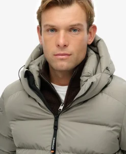 Hooded Sports Puffer Jacket