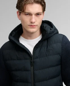 Hooded Storm Knit Hybrid Jacket