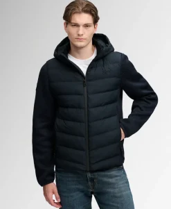 Hooded Storm Knit Hybrid Jacket