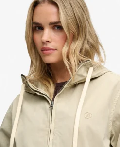 Hooded Washed Twill Jacket
