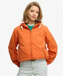 Hooded Washed Twill Jacket