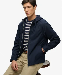 Hooded Washed Twill Jacket