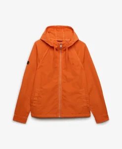 Hooded Washed Twill Jacket