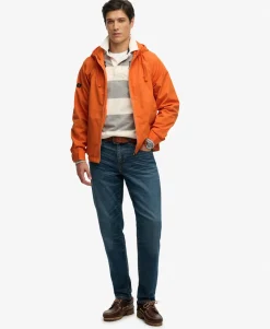 Hooded Washed Twill Jacket