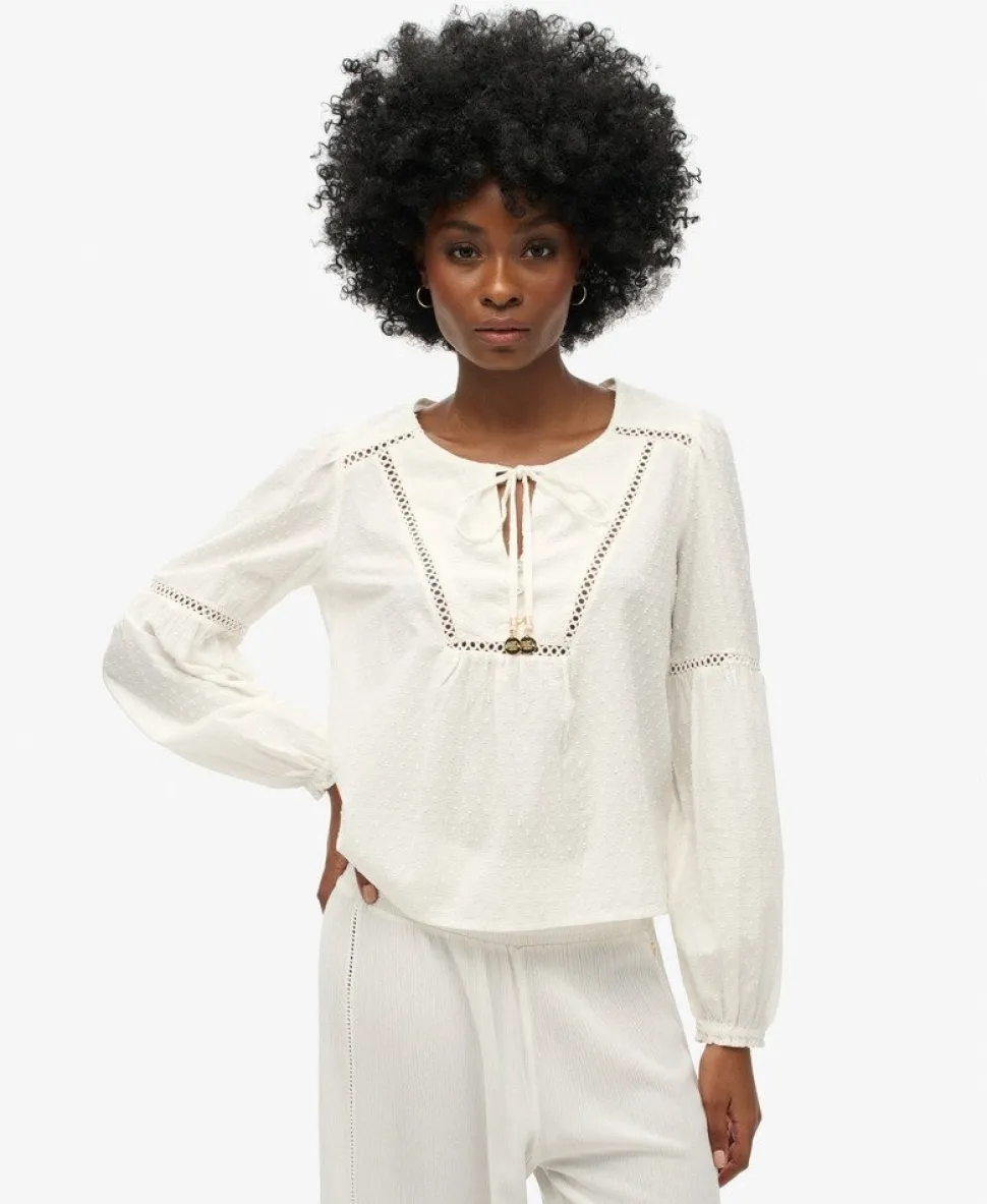 Ibiza Long Sleeve Beach Blouse
