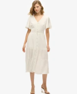 Ibiza Short Sleeve Midi Tea Dress