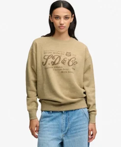 Industry Worker Loose Crew Sweatshirt