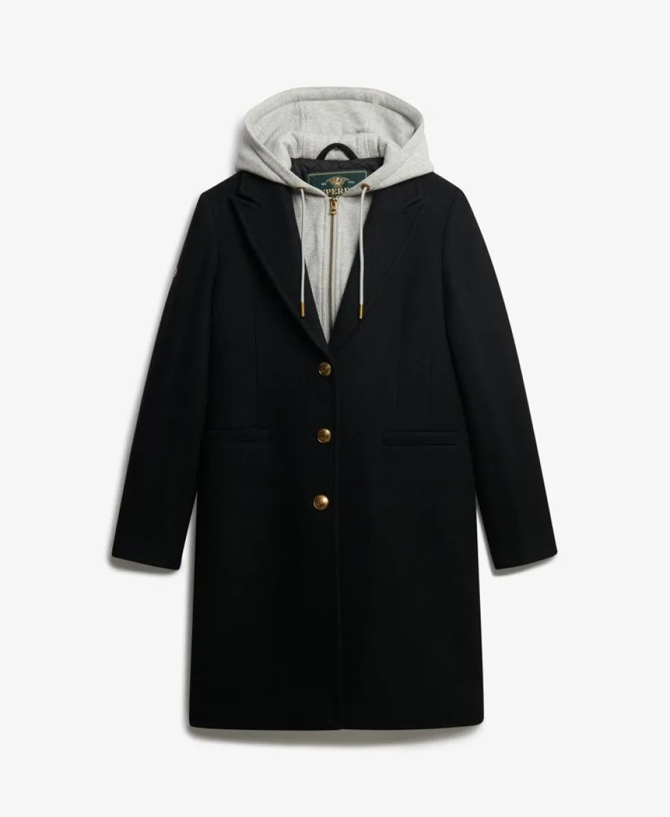 2 In 1 Wool Blend Coat