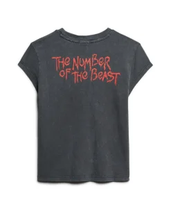 Iron Maiden x Superdry Cap Sleeve Band T-Shirt