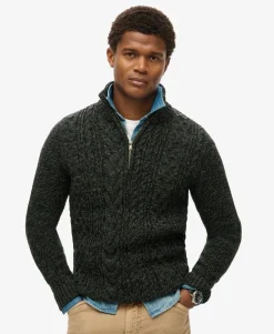 Jacob Cable Knit Half Zip Jumper