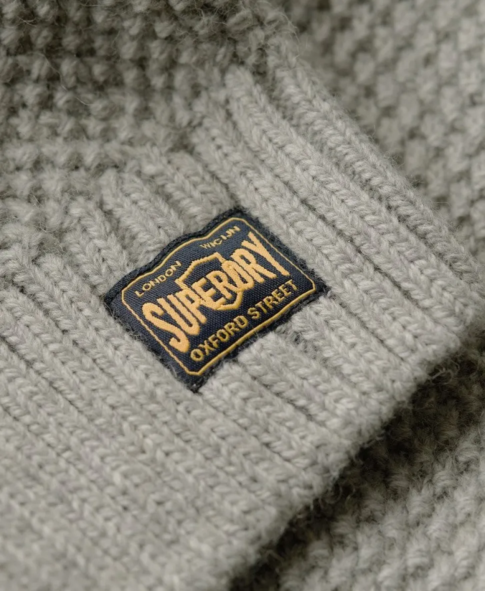 Jacob Cable Knit Half Zip Jumper