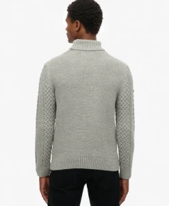 Jacob Cable Roll Neck Jumper