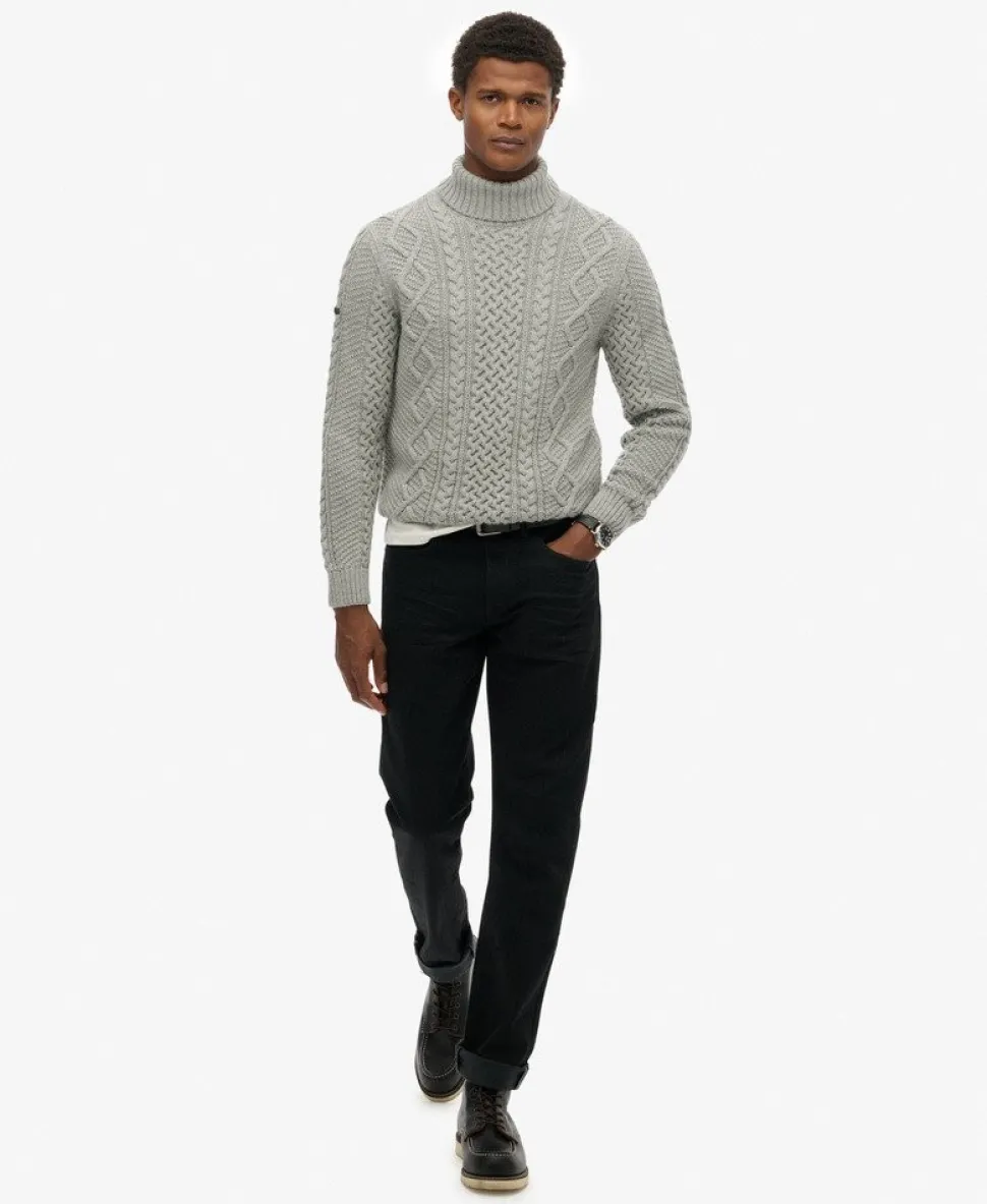 Jacob Cable Roll Neck Jumper
