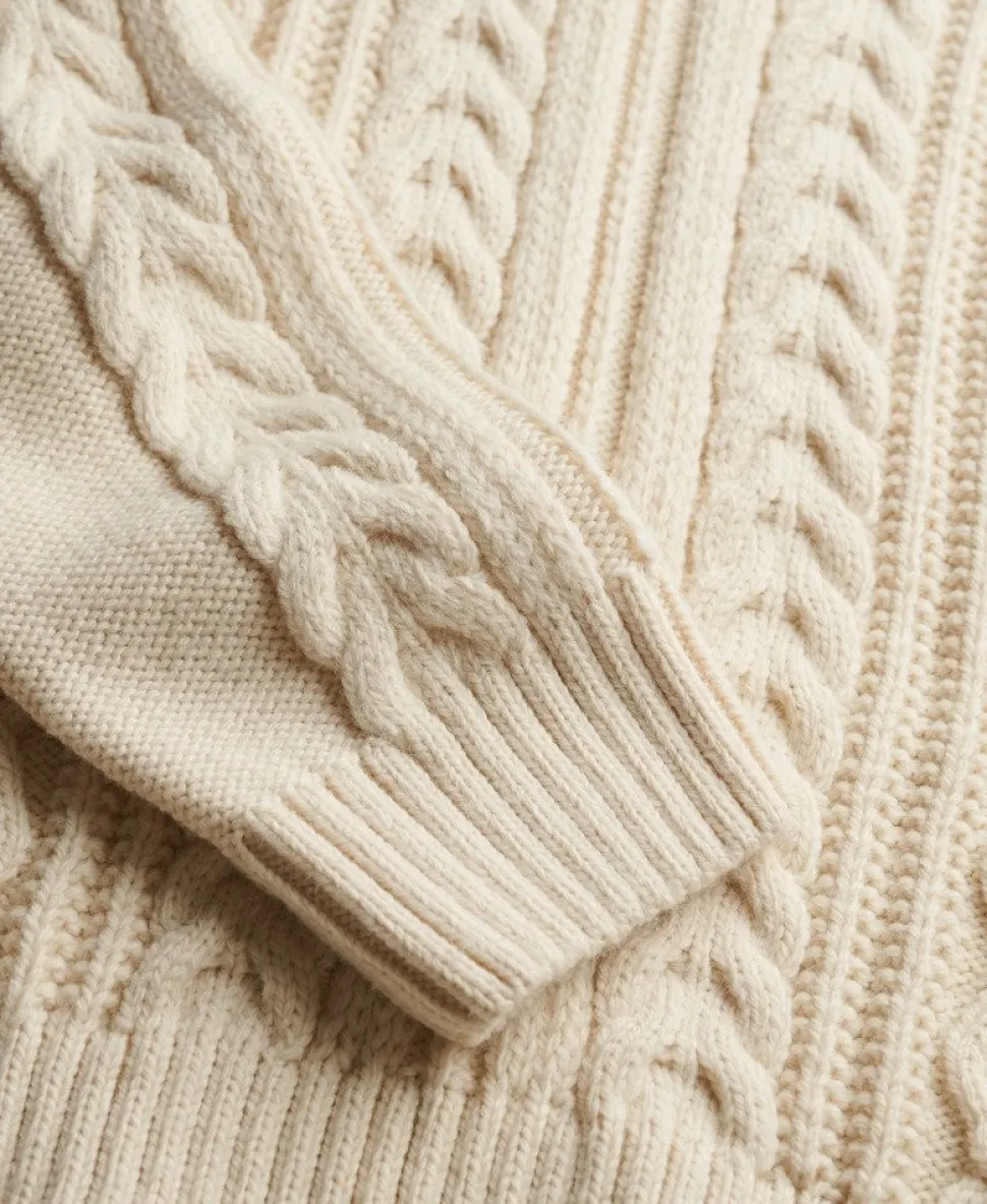 Jacob Cable Roll Neck Jumper