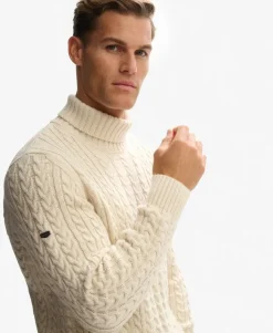 Jacob Cable Roll Neck Jumper