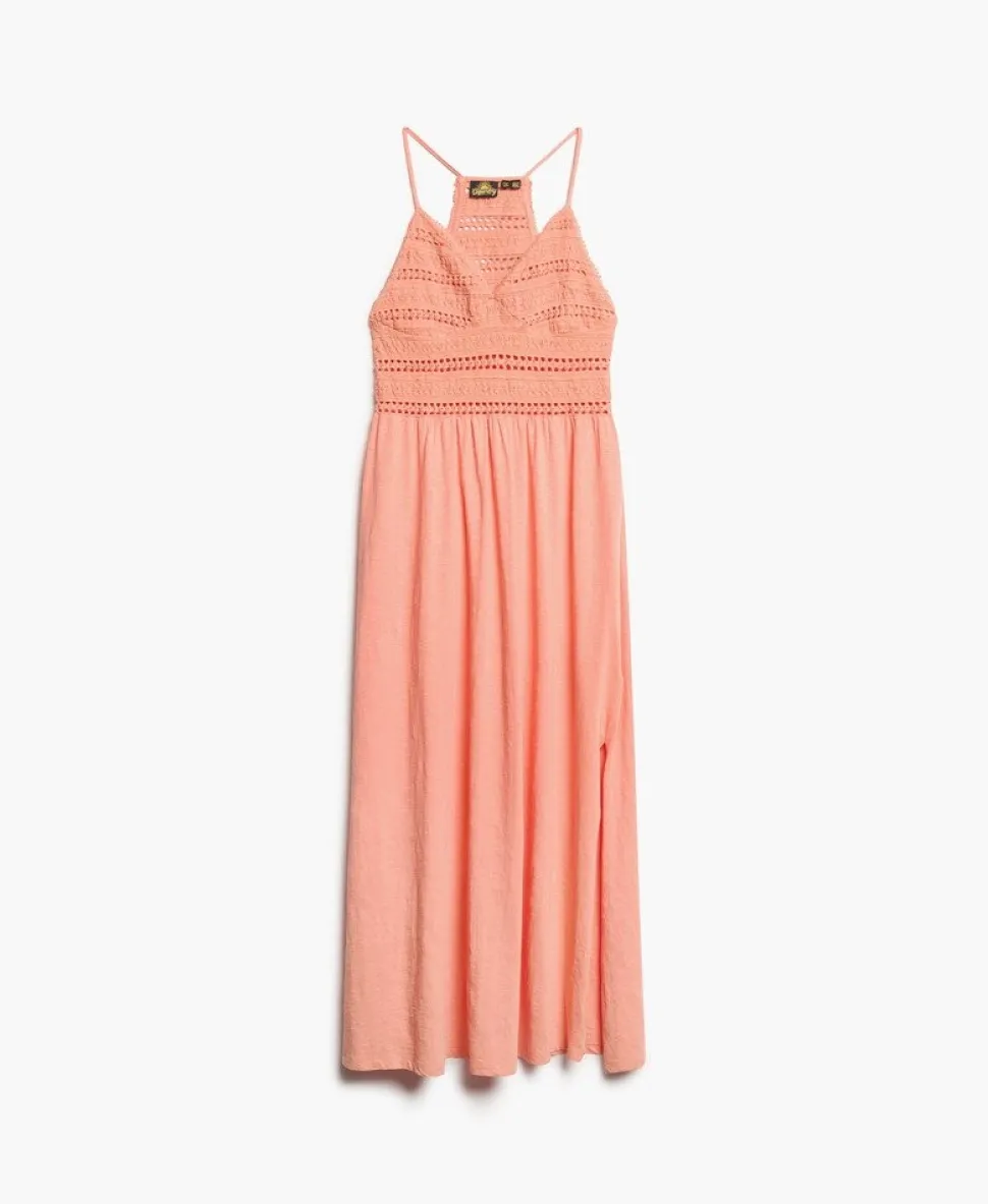 Jersey Lace Maxi Dress