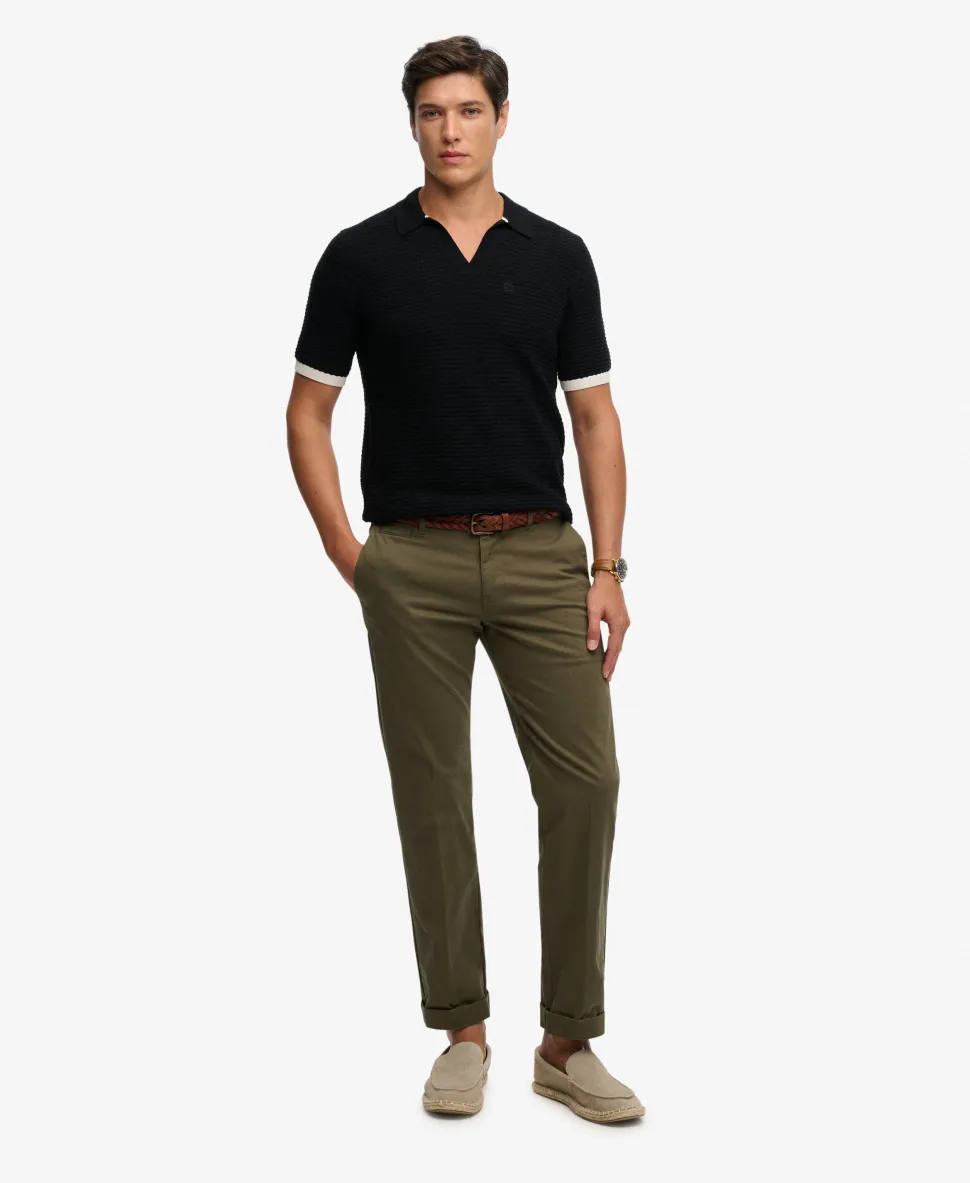 Johnny Collar Knitted Polo Shirt