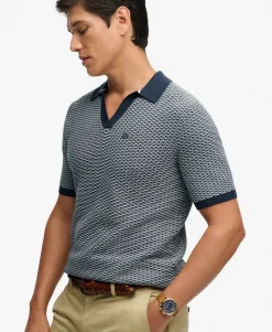 Johnny Collar Knitted Polo Shirt