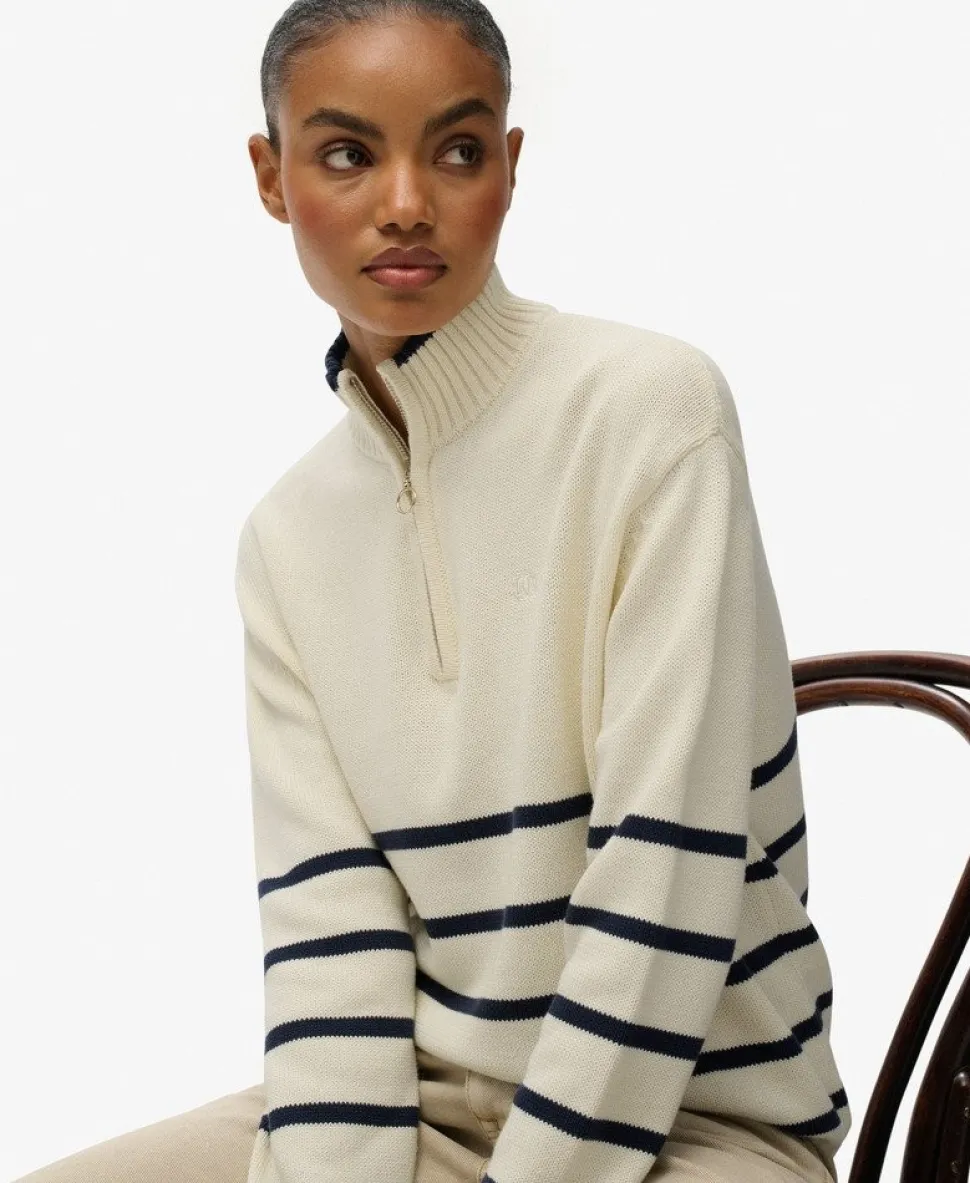 Knitted Half Zip Jumper