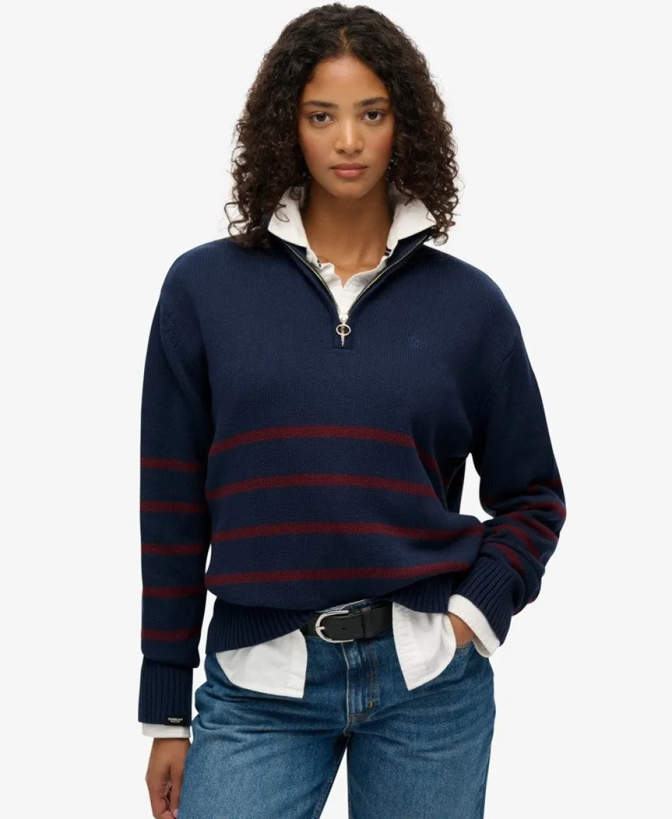 Knitted Half Zip Jumper