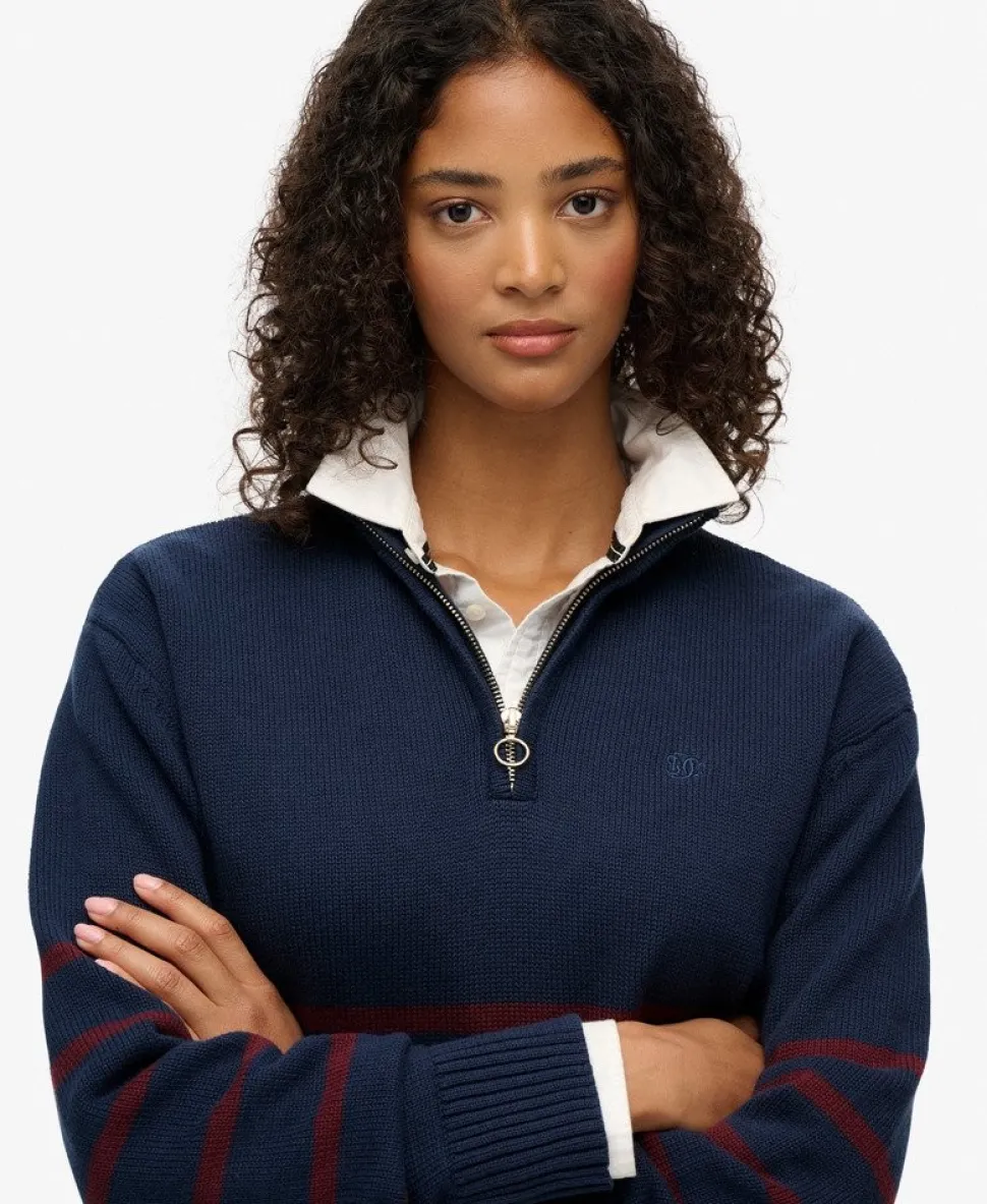 Knitted Half Zip Jumper