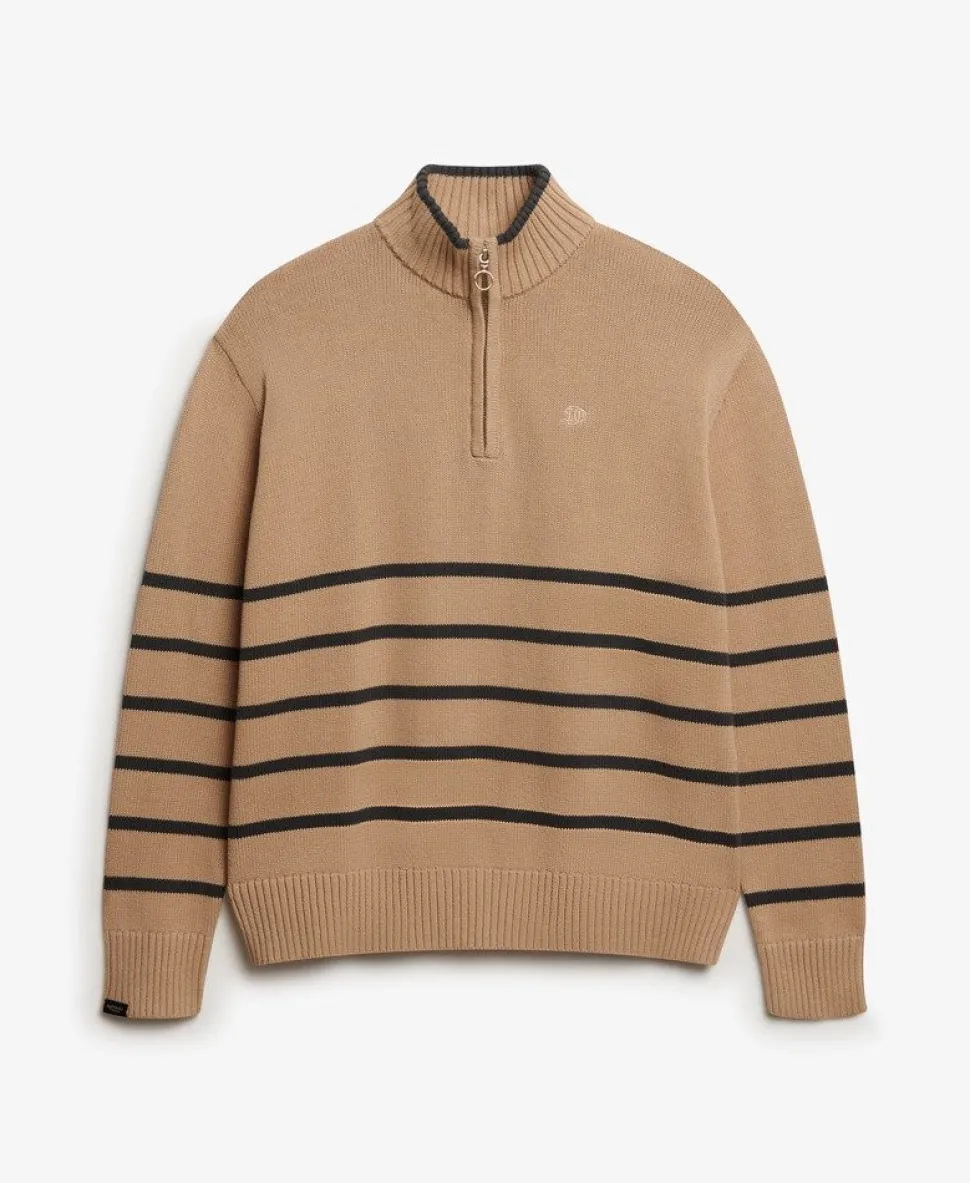Knitted Half Zip Jumper