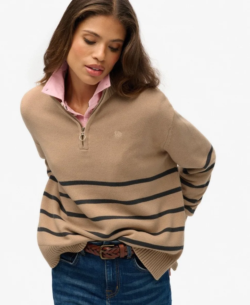 Knitted Half Zip Jumper