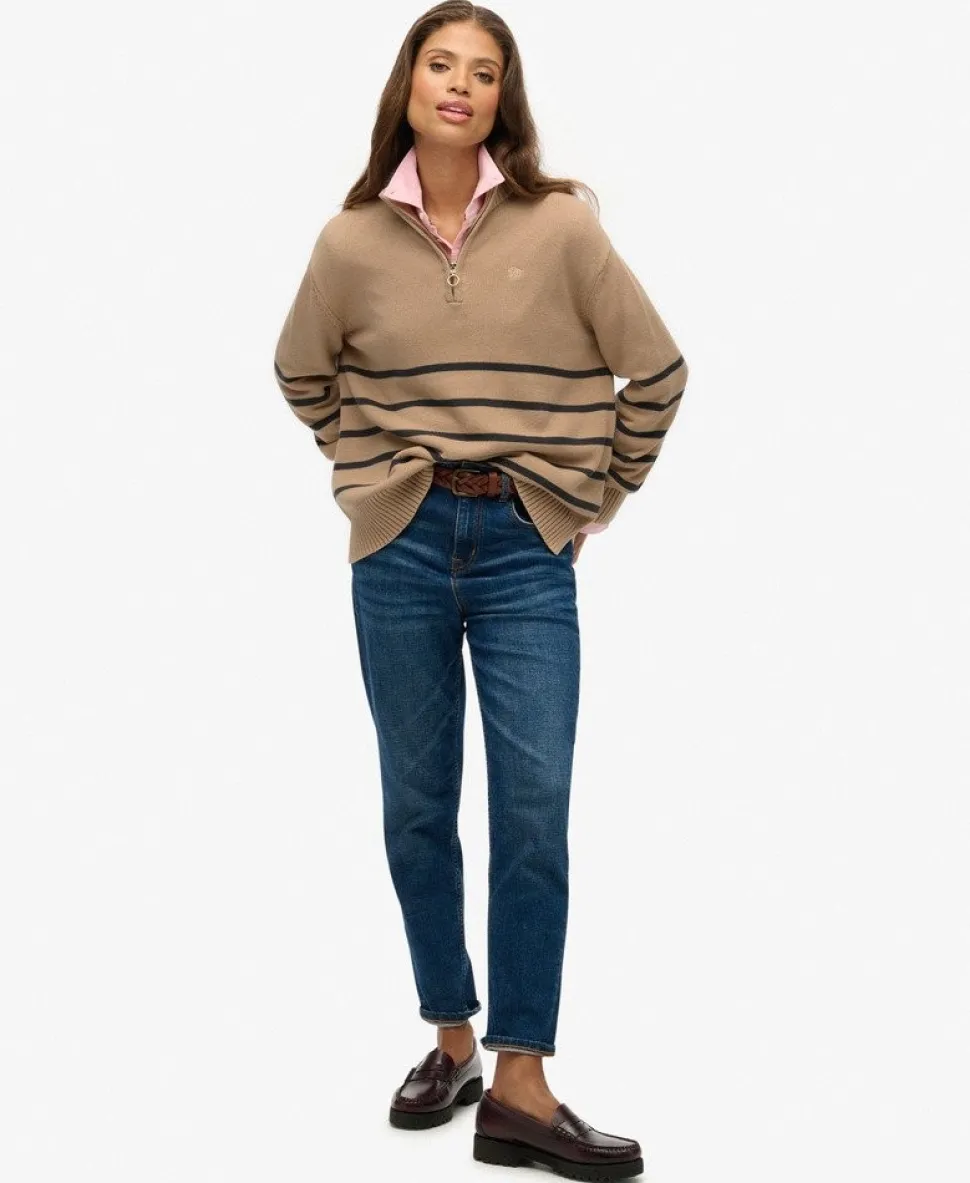 Knitted Half Zip Jumper