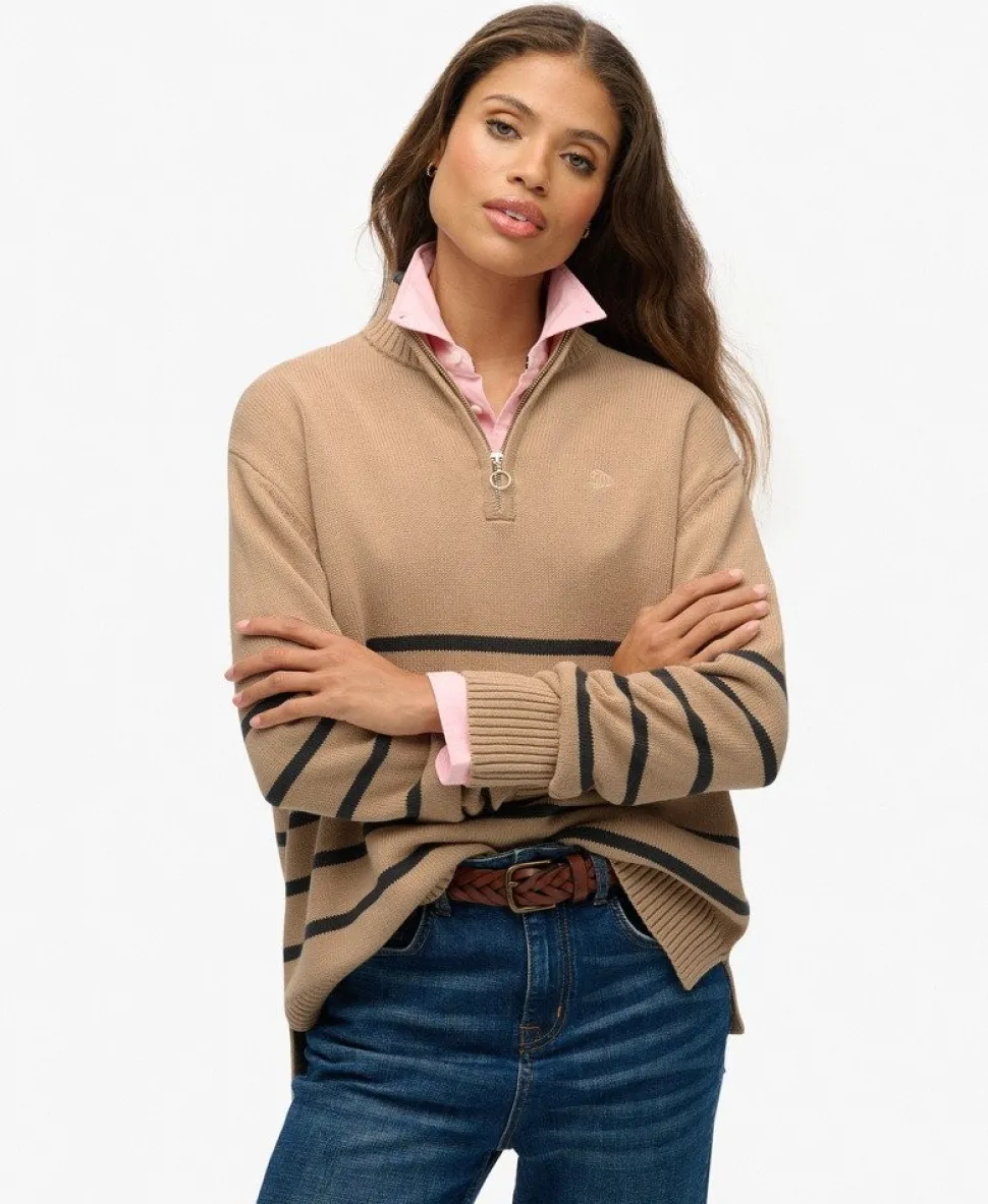 Knitted Half Zip Jumper