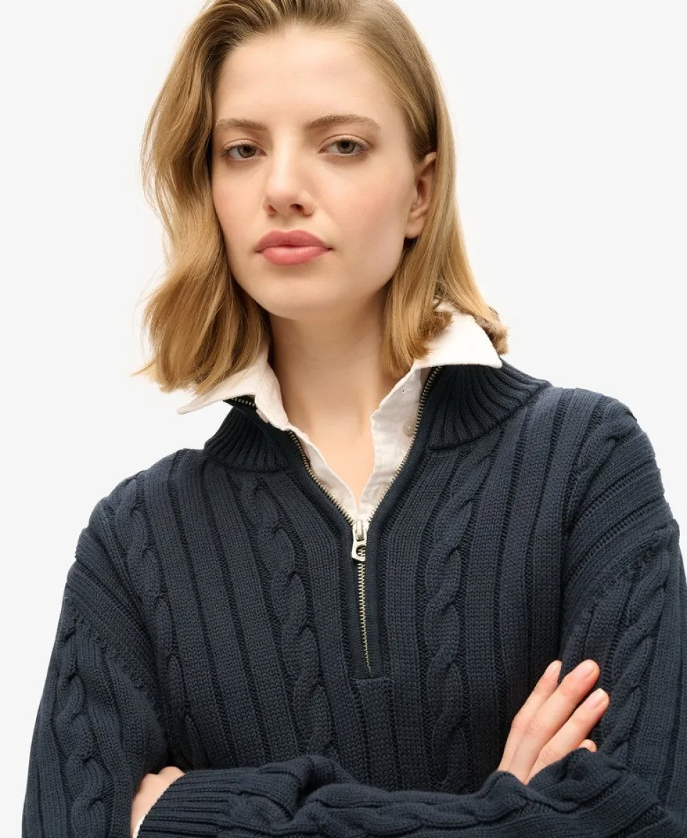 Knitted Rugby Henley Jumper