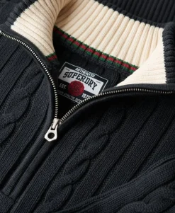 Knitted Rugby Henley Jumper