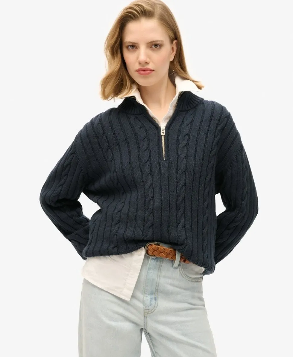 Knitted Rugby Henley Jumper