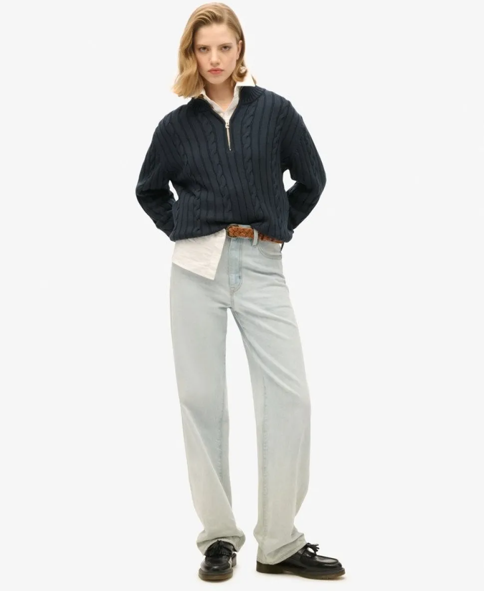 Knitted Rugby Henley Jumper