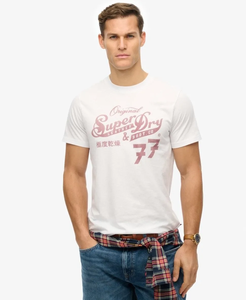 Leather & Boot Co Script T-Shirt