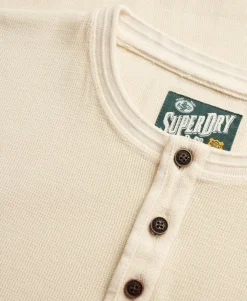 Lightweight Textured Henley Top