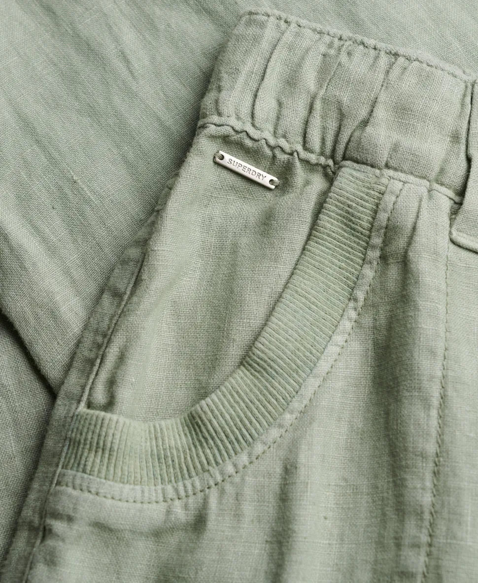 Linen Low Rise Pants