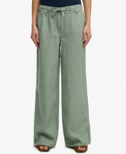 Linen Low Rise Pants