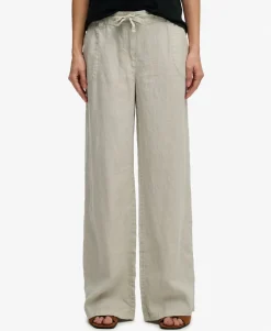Linen Low Rise Pants