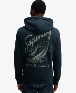 Lo-Fi Dockside Embroidered Hoodie