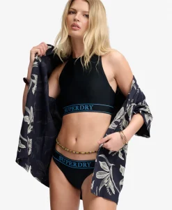 Logo Racer Back Bikini Top