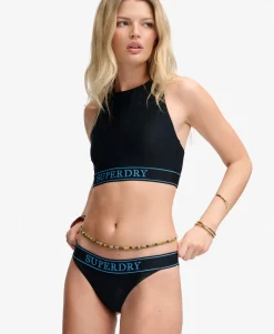 Logo Racer Back Bikini Top
