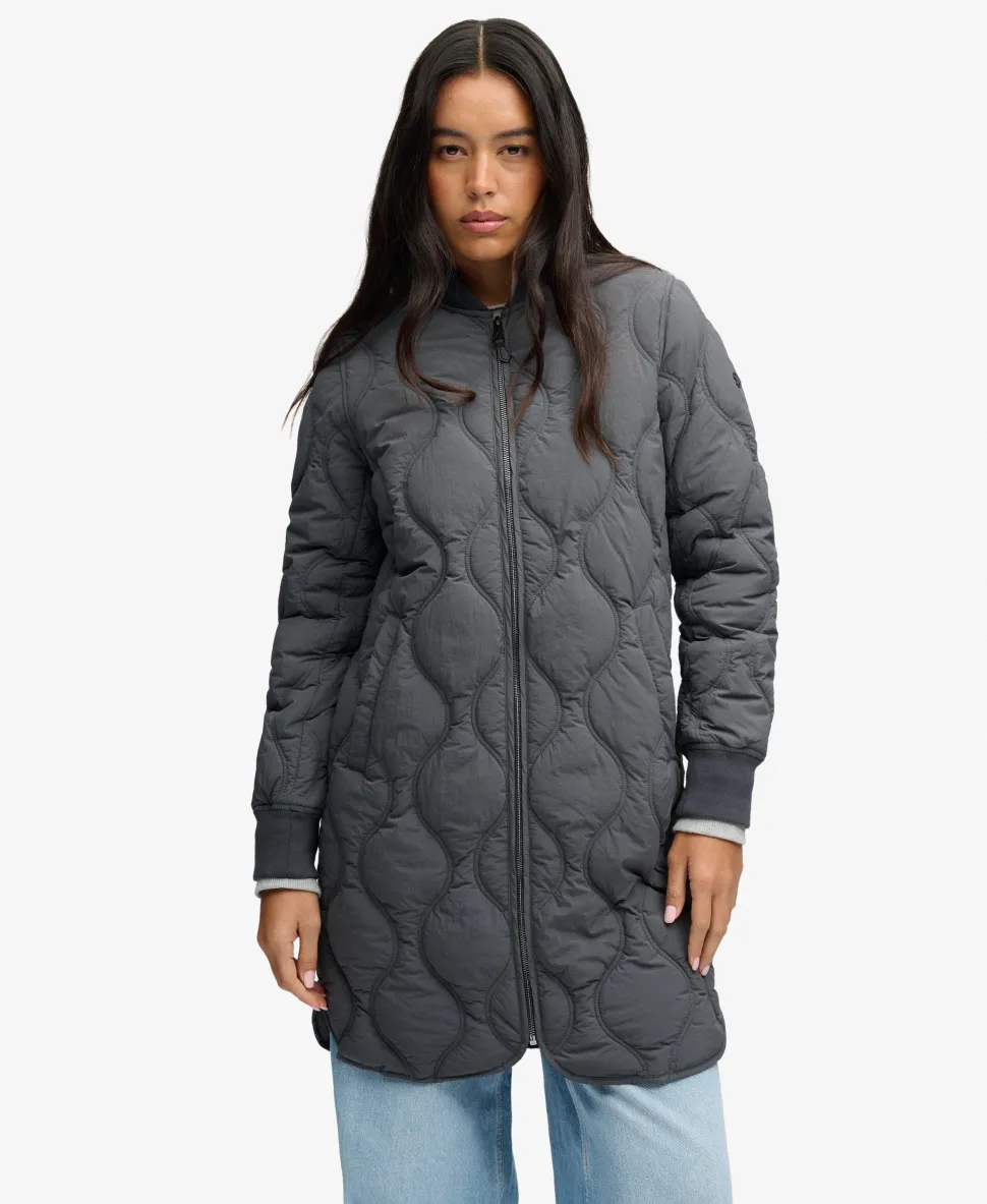 Longline Onion Quilt Liner Jacket