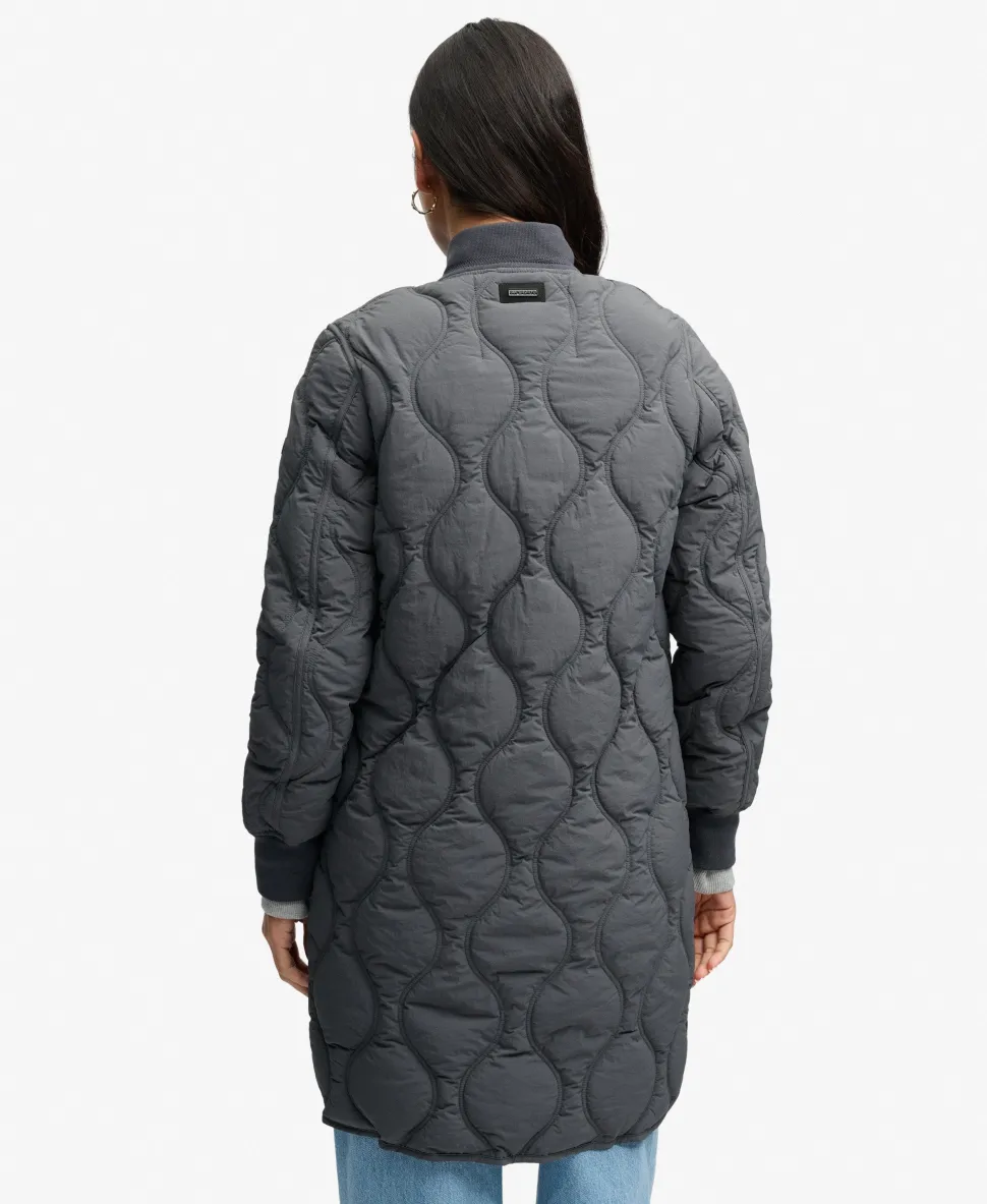 Longline Onion Quilt Liner Jacket